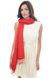 Cashmere & Silk accessories shawls platine flashing red 201 cm x 71 cm